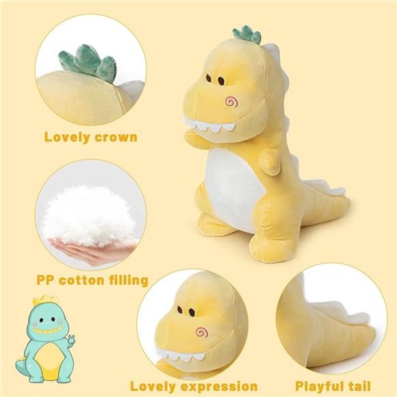 Cute Stuffed Dinosaur Plush Soft Dino Plush Dinosaur Plushie Toys for Kids - Picture 3 of 4